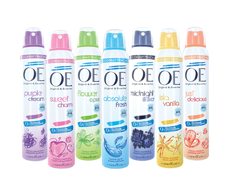 Déodorants sprays "FRAICHEUR PARFUMÉE"