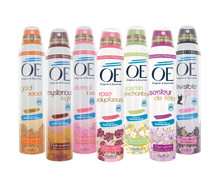 Déodorants sprays "PARFUM INFINI"